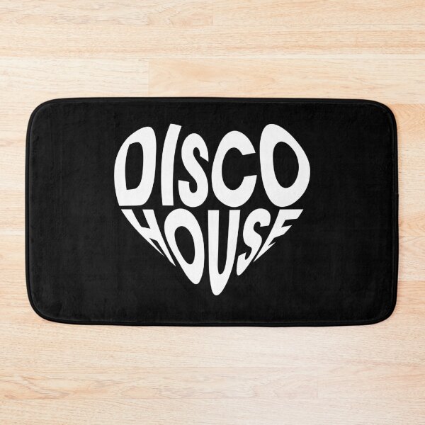 Item preview, Disco House Heart – Bold Music Typography Love Design (WHITE) designed and sold by TipTop GFX.