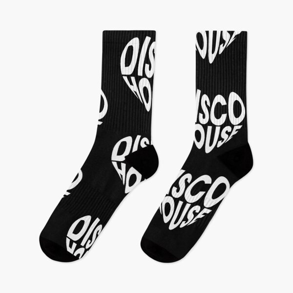 Item preview, Disco House Heart – Bold Music Typography Love Design (WHITE) designed and sold by TipTop GFX.