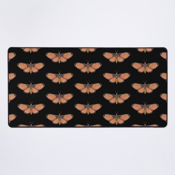 Item preview, A bright orange-brown butterfly with spots on a white background. designed and sold by Grin Katalina Floral Patterns & Cozy Art.