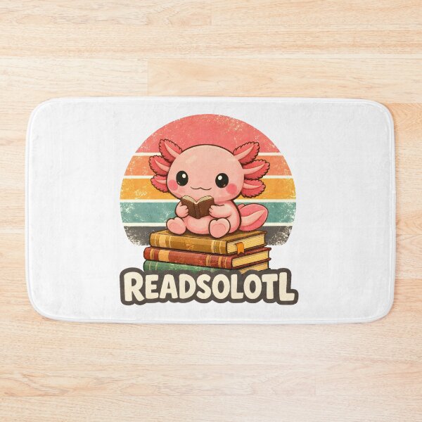 Item preview, Readsolotl Cute Axolotl Reading Book designed and sold by LunaMagicStudio.
