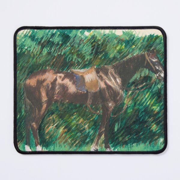 Item preview, Un Cheval by Pierre-Auguste Renoir: Equestrian Impressionist Fine Art Poster designed and sold by artofuniverse.
