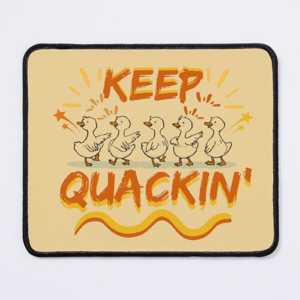 Item preview, Keep Quackin' (Dancing) Funny Duck Pun designed and sold by CDPrintsDesigns.