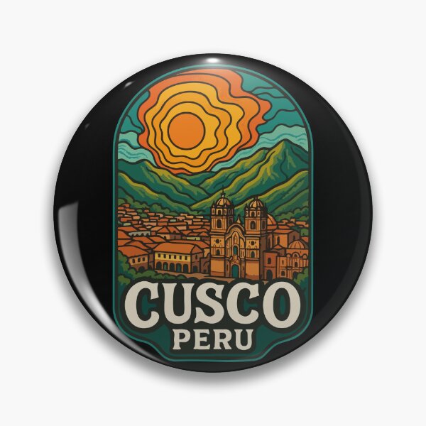 Item preview, Cusco Peru Retro Trippy Travel designed and sold by TomFrontierArt.