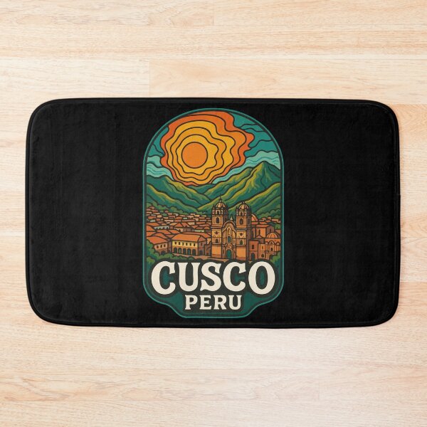 Item preview, Cusco Peru Retro Trippy Travel designed and sold by TomFrontierArt.