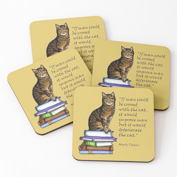 Item preview, Mark Twain Respected Cats designed and sold by KatydidKay.