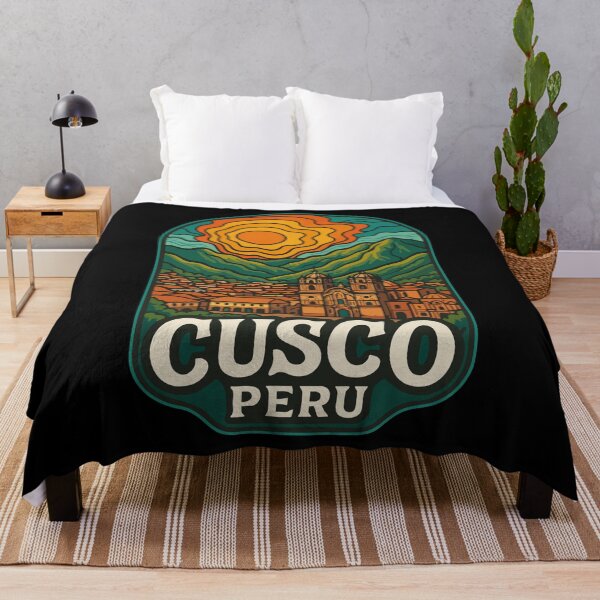 Item preview, Cusco Peru Retro Trippy Travel designed and sold by TomFrontierArt.