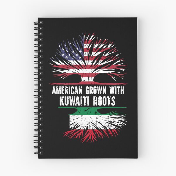 Item preview, American Grown with Kuwaiti Roots USA Flag designed and sold by CosmoKitsch.