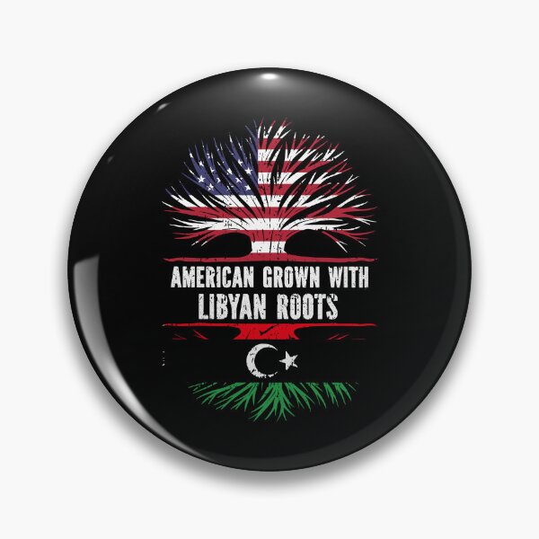 Item preview, American Grown with Libyan Roots USA Flag designed and sold by CosmoKitsch.