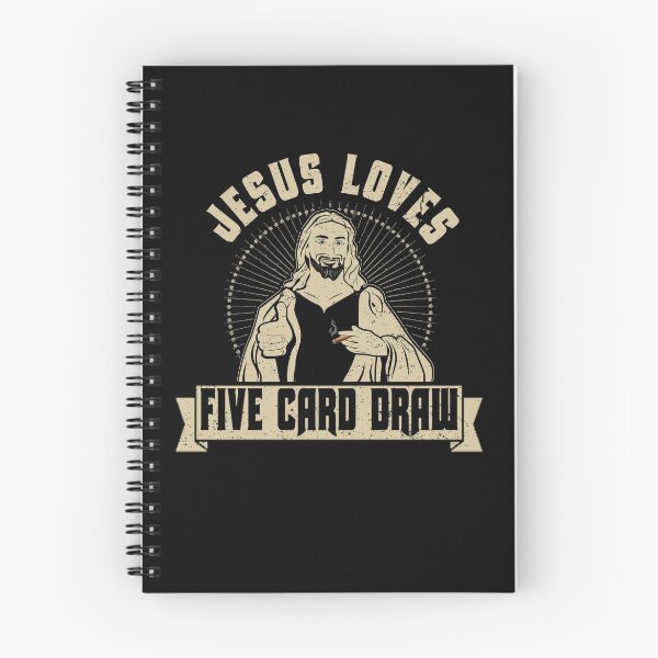 Item preview, Jesus Loves Five Card Draw Card Game Poker Cigar Novelty designed and sold by shoppzee.