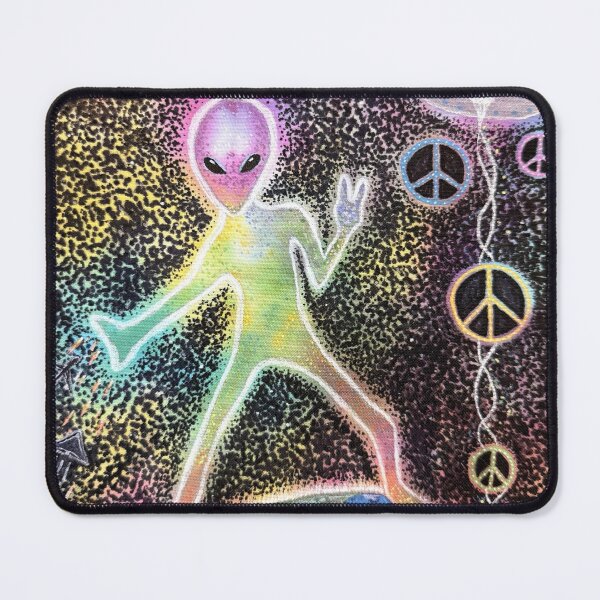 Item preview, Alien UFO Increase the Peace Art designed and sold by AtmosphericCT.