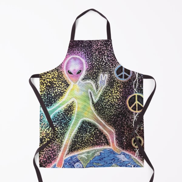 Item preview, Alien UFO Increase the Peace Art designed and sold by AtmosphericCT.