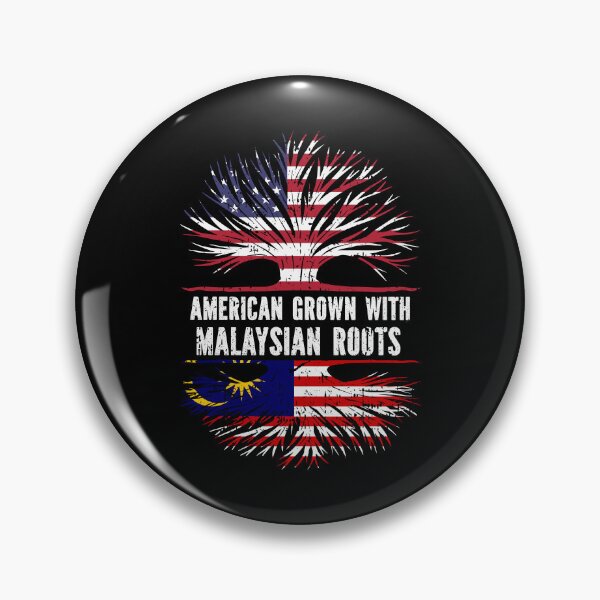 Item preview, American Grown with Malaysian Roots USA Flag designed and sold by CosmoKitsch.