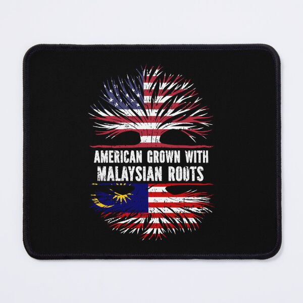 Item preview, American Grown with Malaysian Roots USA Flag designed and sold by CosmoKitsch.