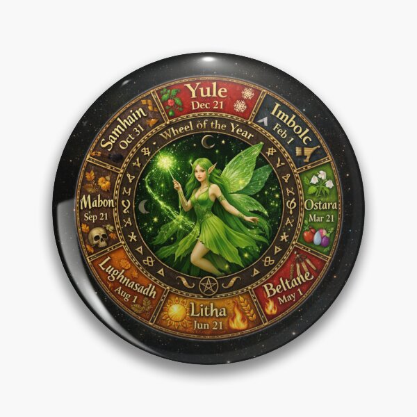 Item preview, Wheel of the Year – Enchanted Pagan Fairy Calendar designed and sold by MysticOzzy.
