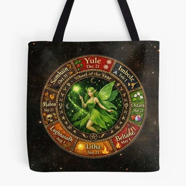 Item preview, Wheel of the Year – Enchanted Pagan Fairy Calendar designed and sold by MysticOzzy.