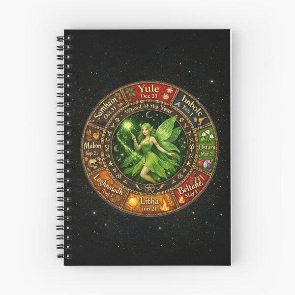 Item preview, Wheel of the Year – Enchanted Pagan Fairy Calendar designed and sold by MysticOzzy.