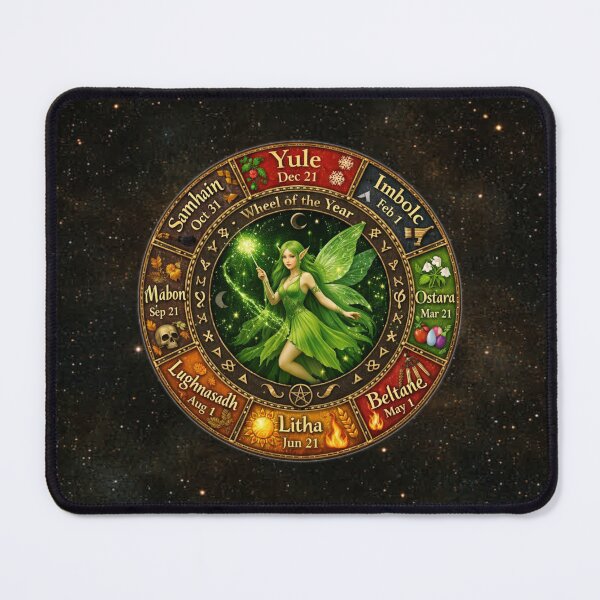 Item preview, Wheel of the Year – Enchanted Pagan Fairy Calendar designed and sold by MysticOzzy.