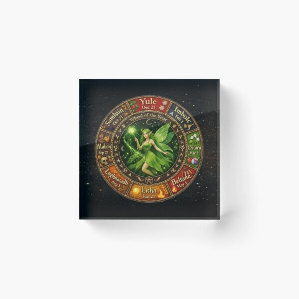 Item preview, Wheel of the Year – Enchanted Pagan Fairy Calendar designed and sold by MysticOzzy.