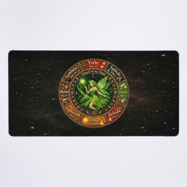 Item preview, Wheel of the Year – Enchanted Pagan Fairy Calendar designed and sold by MysticOzzy.