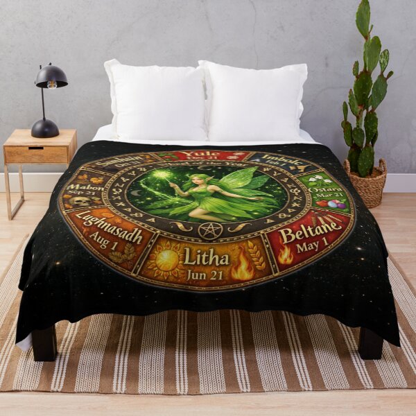 Item preview, Wheel of the Year – Enchanted Pagan Fairy Calendar designed and sold by MysticOzzy.