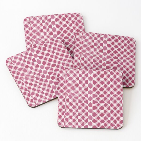 Item preview, Optical Illusion Retro Pop Art Checkered Pink Pattern designed and sold by SecretDicer.
