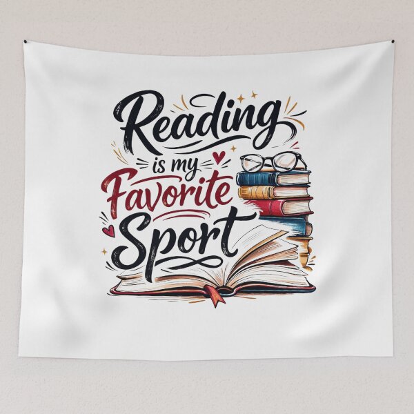 Item preview, Reading Is My Favorite Sport Book Lover Typography Design for girls and men and boyd designed and sold by bilal sibgui.