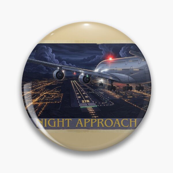 Item preview, Airplane Night Approach  designed and sold by EMairplanes.
