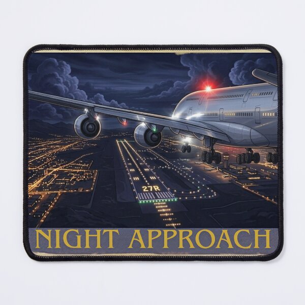 Item preview, Airplane Night Approach  designed and sold by EMaviation_.
