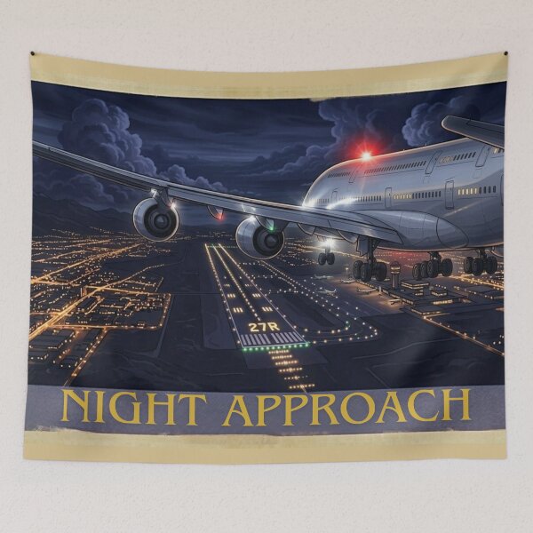 Item preview, Airplane Night Approach  designed and sold by EMairplanes.