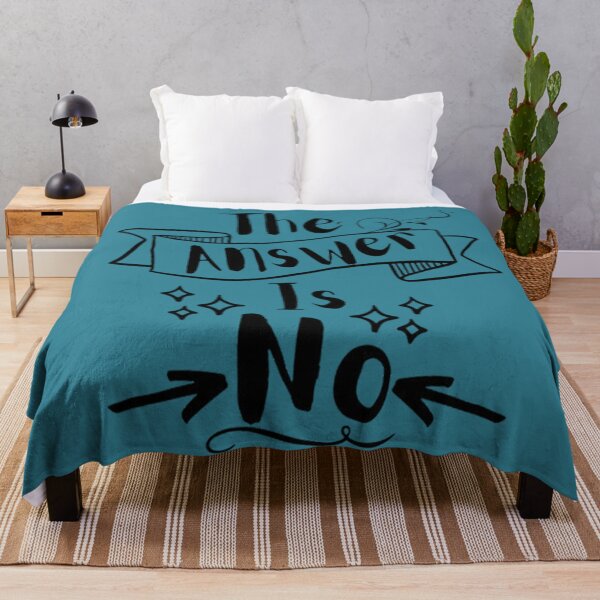 Item preview, The Answer Is No Funny Sassy Remark  designed and sold by CDPrintsDesigns.