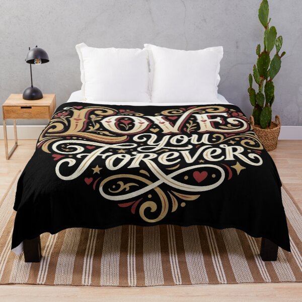 Item preview, Vintage Love You Forever Typography Heart Design designed and sold by Infinite Art Lab.