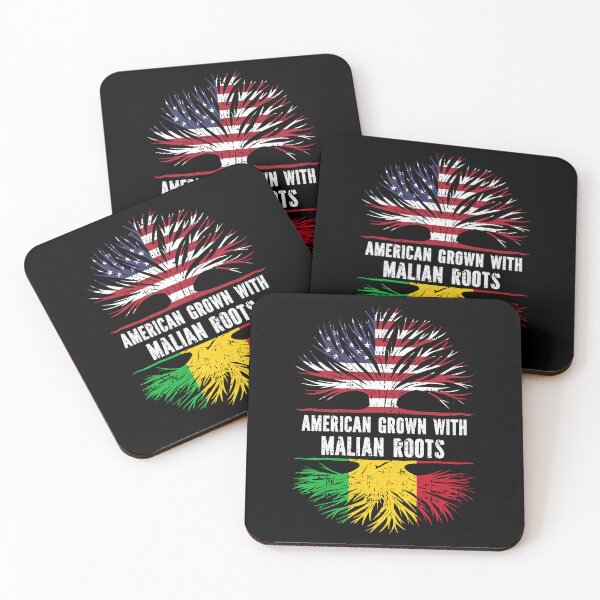 Item preview, American Grown with Malian Roots USA Flag designed and sold by CosmoKitsch.