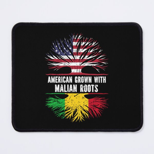 Item preview, American Grown with Malian Roots USA Flag designed and sold by CosmoKitsch.