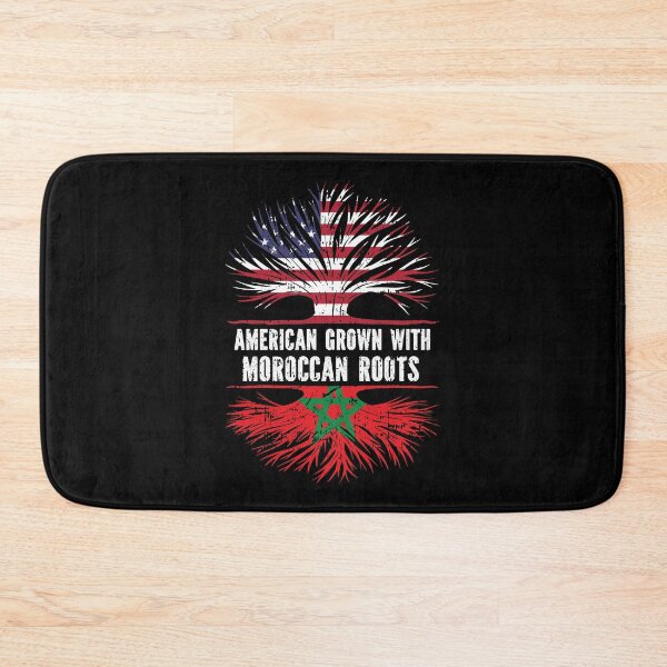 Item preview, American Grown with Moroccan Roots USA Flag designed and sold by CosmoKitsch.