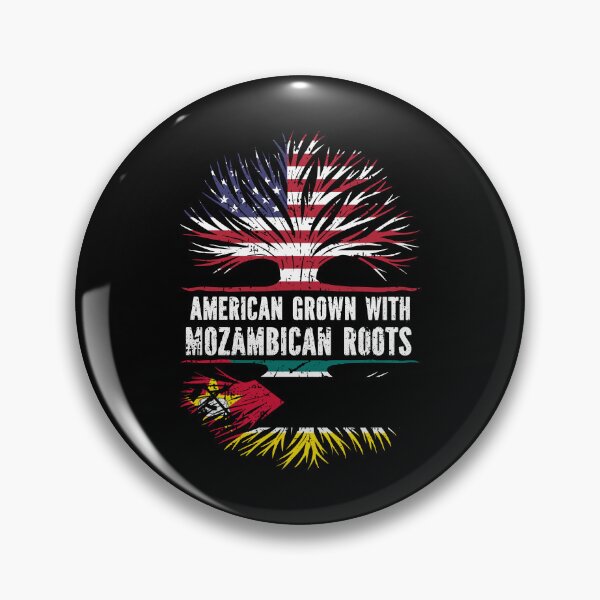 Item preview, American Grown with Mozambican Roots USA Flag designed and sold by CosmoKitsch.