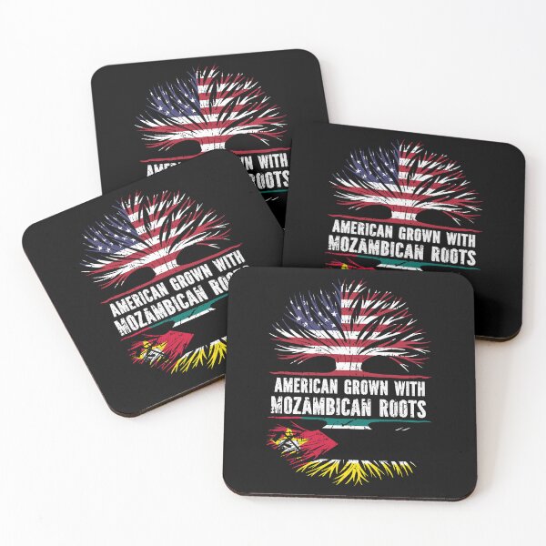 Item preview, American Grown with Mozambican Roots USA Flag designed and sold by CosmoKitsch.