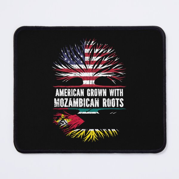 Item preview, American Grown with Mozambican Roots USA Flag designed and sold by CosmoKitsch.