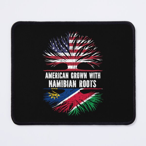 Item preview, American Grown with Namibian Roots USA Flag designed and sold by CosmoKitsch.