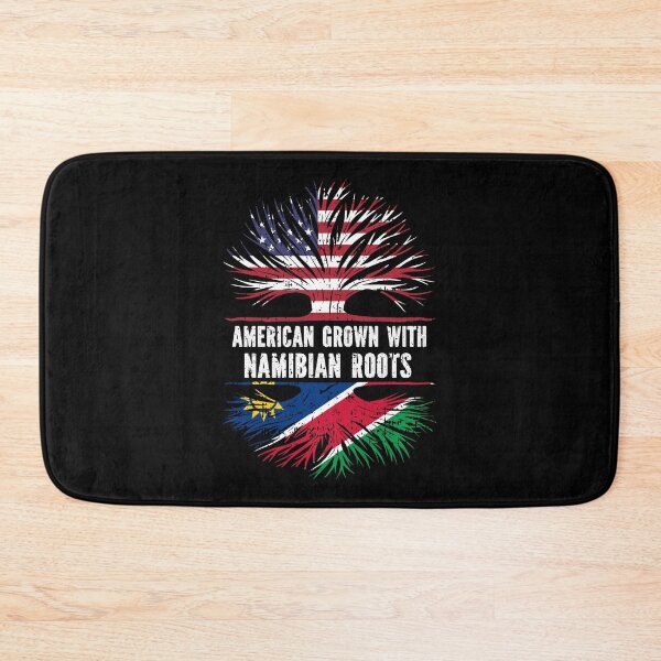 Item preview, American Grown with Namibian Roots USA Flag designed and sold by CosmoKitsch.