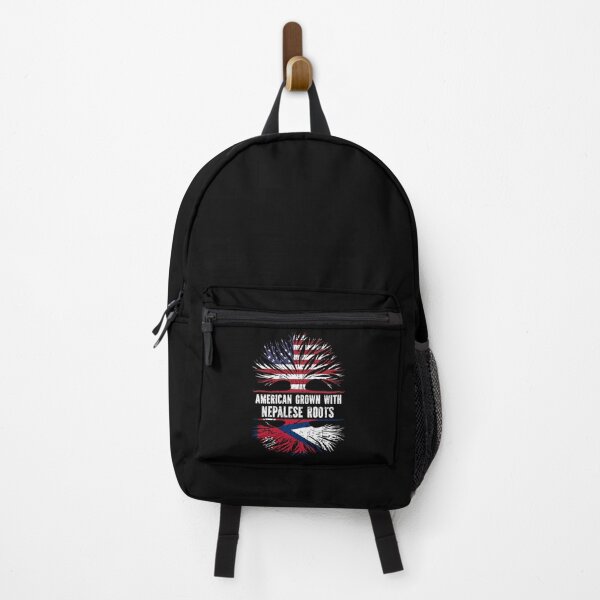 Item preview, American Grown with Nepalese Roots USA Flag designed and sold by CosmoKitsch.