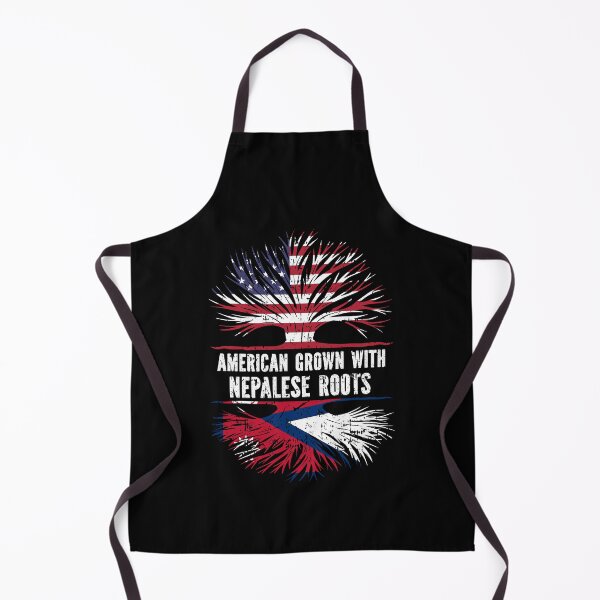 Item preview, American Grown with Nepalese Roots USA Flag designed and sold by CosmoKitsch.