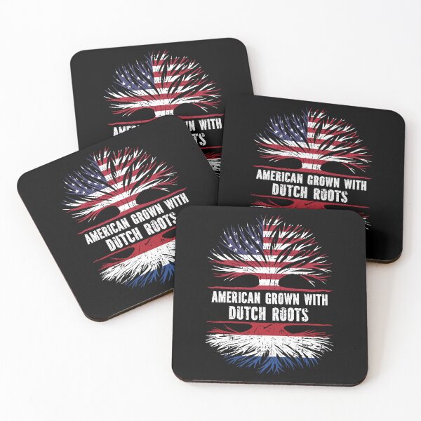 Item preview, American Grown with Dutch Roots USA Flag designed and sold by CosmoKitsch.