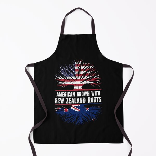 Item preview, American Grown with New Zealand Roots USA Flag designed and sold by CosmoKitsch.