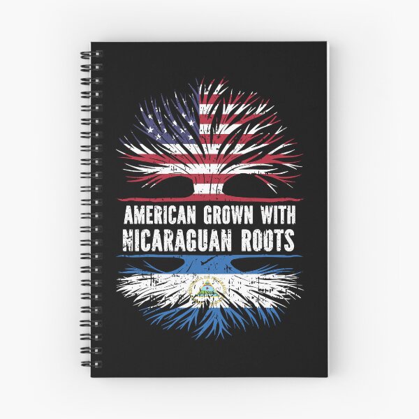 Item preview, American Grown with Nicaraguan Roots USA Flag designed and sold by CosmoKitsch.