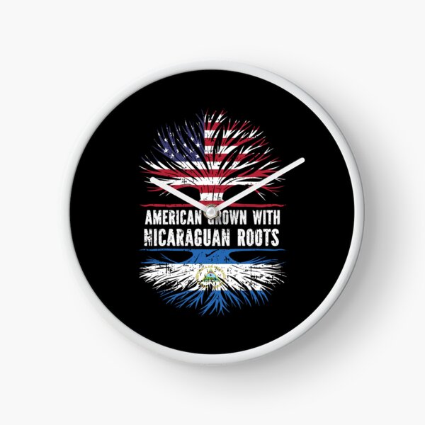 Item preview, American Grown with Nicaraguan Roots USA Flag designed and sold by CosmoKitsch.