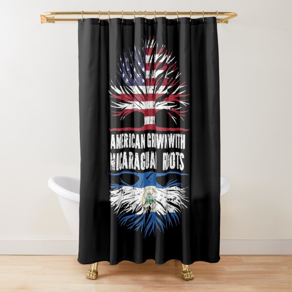 Item preview, American Grown with Nicaraguan Roots USA Flag designed and sold by CosmoKitsch.