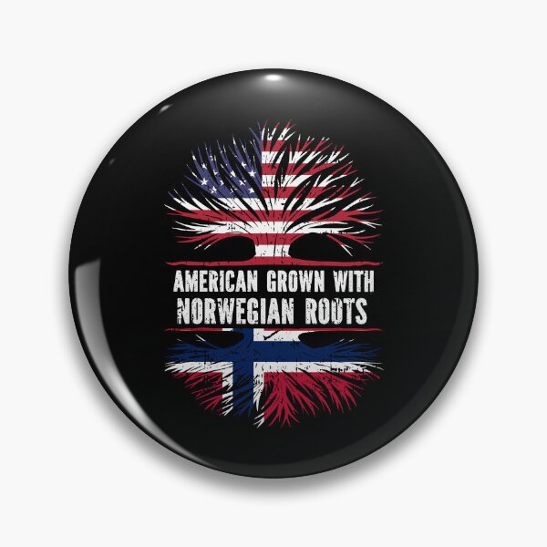 Item preview, American Grown with Norwegian Roots  USA Flag designed and sold by CosmoKitsch.