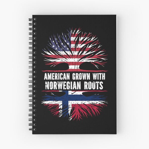 Item preview, American Grown with Norwegian Roots  USA Flag designed and sold by CosmoKitsch.