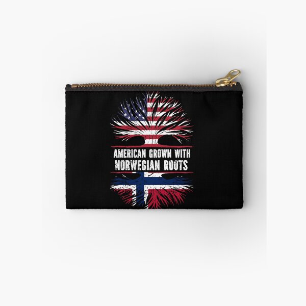 Item preview, American Grown with Norwegian Roots  USA Flag designed and sold by CosmoKitsch.