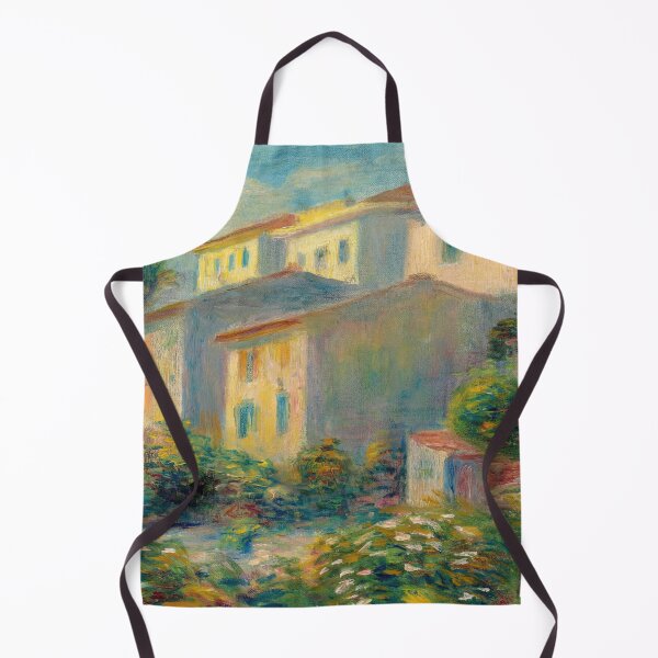Item preview, View of the Post Office in Cagnes by Pierre-Auguste Renoir: Sunlit Village Art Print designed and sold by artofuniverse.